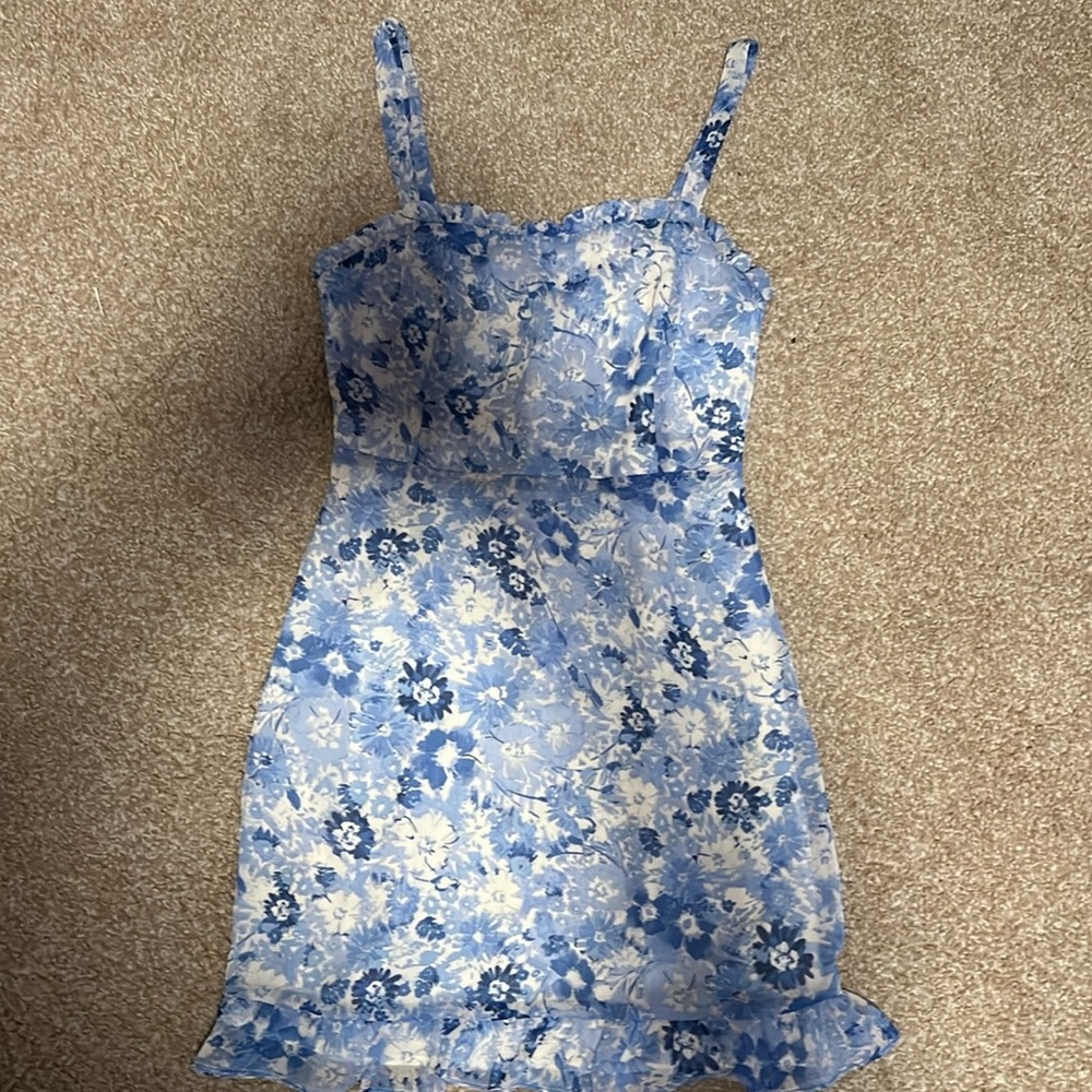 Dry goods blue floral xs dress